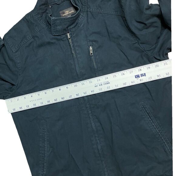Rodd & Gunn Armitage Jacket Mens S Blue Canvas Moto Biker Faded Utility Casual - Picture 5 of 13
